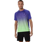 Asics T-shirt Road Fade à manches courtes violet/vert Taille S