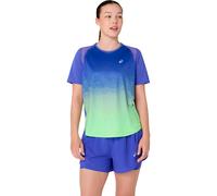 Asics Tee-shirt de trail Road Fade Short Sleeve W Cobalt Burst Illuminate Green M