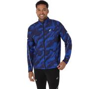 ASICS Road Lite-Show Packable Veste Running Hommes - Noir , Bleu Foncé, Taille M