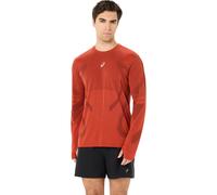 ASICS Maillot de course Road Seamless manches longues Homme M Rouge