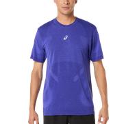 ASICS ROAD SEAMLESS SS TOP Tee-shirt S Bleu