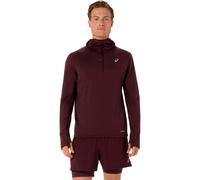 ASICS Road Winter hooded Maillot de course Hommes - rouge vin, Taille M