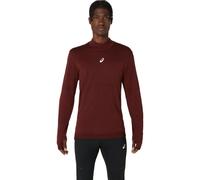 ASICS Road Winter Seamless Maillot De Course Hommes - Rouge Vin, Taille M