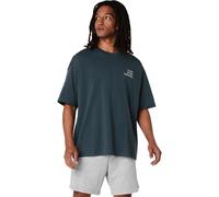 ASICS Runner Message Graphic Relaxed Maillot de course Hommes - bleu gris, Taille S