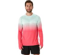 Maillot manches longues asics seamless rouge vert homme