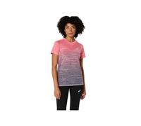 T-shirt ASICS Runkoyo manches courtes rouge violet femme - M