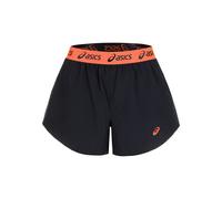 ASICS Shorts Femmes-Bleu Foncé,Corail XL