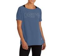 Asics Sport Print Outline Tee Grand Shark/brilliant White Taille: XS | Hauts de sport Outlet | Femme | Blanche