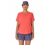 ASICS T-shirt de course pour femmes Road SS Top corail | XS