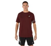 ASICS Icon Tee Maillot De Course Hommes - Rouge Vin, Taille M