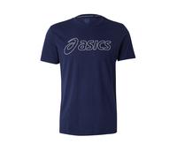 ASICS T-Shirt fonctionnel bleu marine / blanc, Taille M