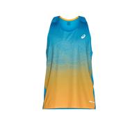 ASICS T-Shirt fonctionnel 'ROAD' bleu ciel / jaune d'or, Taille XL