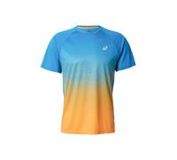 Asics T-shirt de running Road Fade S/S Top Bleu Aegean / Yamabuki Taille XL