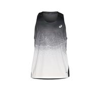 ASICS T-Shirt fonctionnel 'ROAD' gris / noir / blanc, Taille S