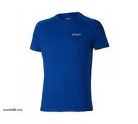 Asics T-Shirt Ss Haut, Homme - Art. 110407-8129 (Airforce Bleu Spiral) (Bleu)