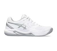 ASICS Femme Gel-Dedicate 8 Padel Sneaker, Blanc/Argent Pur, 39.5 EU