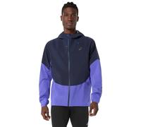 ASICS Veste running MetaRun imperméable Homme bleu foncé/bleu Taille XL