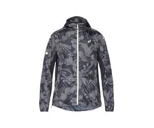 ASICS Vestes d’entraînement 'FUJITRAIL' gris / gris foncé / noir, Taille S