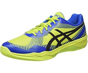 Asics Volley Elite FF, Chaussures de Volleyball Homme, Vert (Energy Green/Directoire Blue/Black 7743), 44.5 EU