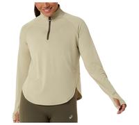 Asics - Women's Nagino Run 1/4 Zip L/S Top - T-shirt de running - XS - khaki