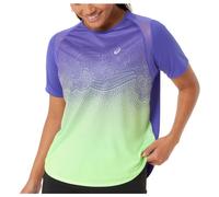 Asics - Women's Road Fade S/S Top - T-shirt de running - L - cobalt burst / illuminate green