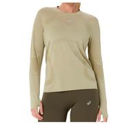 Asics - Women's Road Seamless L/S Top - T-shirt de running - M - khaki / cream