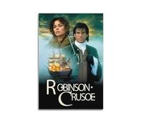 ASIDANDV Poster de film Robinson Crusoe - Impression sur toile - Décoration murale moderne pour chambre à coucher - 50 x 75 cm