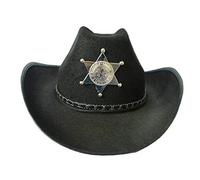 Asien Cinq Pointed Star Hat Sheriff Chapeau De Cowboy Brown Costume Pour Hommes Parfait Pour Halloween Carnaval & Cosplay
