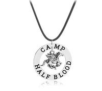 Asien Nouveauté Flying Horse Collier Percy Olympien Camp Demi-Sang Percy Jackson Pendentif Cordon en Cuir Collier Costume Prop