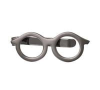 Asienice Pince à cravate en verre noir pour hommes accessoires uniques pour hommes