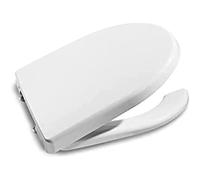 Abattant double antibactérien/anti-contact inox Blanc