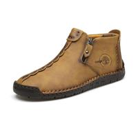 Asifn Bottes De Randonnée En Cuir Faites Main Pour Homme Bottines Décontractées Imperméables Et Antidérapantes Marron 42 EU