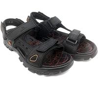 Asifn Été Sandales Homme Cuir Randonnée Chaussures Decontracte de Sport Marche Plage Chaussure Décontractée Homme(Noir,47/48 EU,47 Taille de la Marque