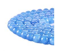 Asingeloo 10MM aigue-marine perles de pierre naturelle pour la fabrication de bijoux perles de pierres précieuses rondes en vrac espaceur 15 "