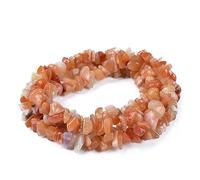Asingeloo 34" Aventurine rouge naturel véritables perles de pierre Chips Beads Chips Aventurine Perles Irrégulier 5-8mm Verte Pierre Gemmes et Minéraux pour Bijoux Pierres précieuses irrégulières