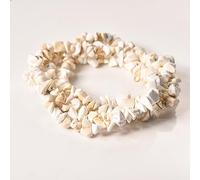 Asingeloo 34" Howlite Blanc Turquoise véritables perles de pierre Chips Beads Chips Aventurine Perles Irrégulier 5-8mm Verte Pierre Gemmes et Minéraux pour Bijoux Pierres précieuses irrégulières