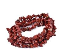 Asingeloo 34" Jaspe Rouge Naturel Véritables Perles de Pierre Chips Beads Chips Aventurine Perles Irrégulier 5-8mm Verte Pierre Gemmes et Minéraux pour Bijoux Pierres Précieuses Irrégulières