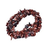 Asingeloo 34" Obsidienne acajou naturelle véritables perles de pierre Chips Beads Chips Aventurine Perles Irrégulier 5-8mm Verte Pierre Gemmes et Minéraux pour Bijoux Pierres précieuses irrégulières
