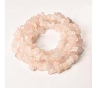 Asingeloo 34" Quartz rose naturel véritables perles de pierre Chips Beads Chips Aventurine Perles Irrégulier 5-8mm Verte Pierre Gemmes et Minéraux pour Bijoux Pierres précieuses irrégulières