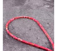Asingeloo 4X13mm naturel de la mer rouge sédiment impérial jaspe pierre précieuse perles en vrac Tube énergie pierre pouvoir de guérison pour la fabrication de bijoux 15.5 "un brin