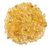 Asingeloo 5-8mm Naturel Jaune Citrine Dégringolé Puce Pierre Perles En Vrac Irrégulière Forme Percées Perles De Pierres Précieuses Lâches Avec Boîte Pour La Fabrication De Bijoux DIY