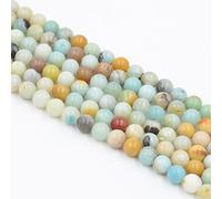 Asingeloo Amazonite pierres précieuses naturelles perles en vrac 6mm cristal énergie pierre pouvoir de guérison pour la fabrication de bijoux