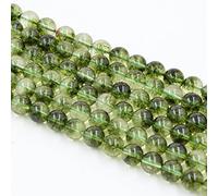 Asingeloo perles de pierre de péridot vert naturel pour la fabrication de bijoux perles en vrac cristal énergie pierre pouvoir de guérison 10mm / 15 pouces un brin