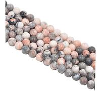 Asingeloo rose zèbre jaspe pierre précieuse naturelle perles en vrac 10mm cristal énergie pierre pouvoir de guérison pour la fabrication de bijoux