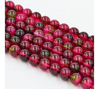 Asingeloo rouge naturel fluorite pierre précieuse perles en vrac 6mm cristal énergie pierre pouvoir de guérison pour la fabrication de bijoux