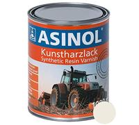 ASINOL RAL 9001 - Blanc crème brillant - 1 litre - 1 000 ml de vernis en résine synthétique.
