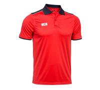 Asioka 108/17 Polo Technique combiné à Manches Courtes, Unisexe Adulte L Rouge