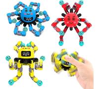 ASIOWELY Robot Fidget Spinner Jouet pour Enfants & Adultes,3 PCS Transformable Jouet Sensoriel pour TDAH Anxiété Autisme,Cadeau D'anniversaire pour Adolescent Garçon & Fille Faveur de Fête Fidget Toys