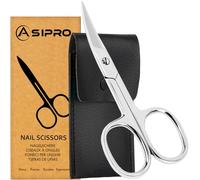 ASIPRO Ciseaux Ongles Professionnel avec Étui, Ciseaux Onglеs Pieds, Multi Usages Petits Ciseaux a Ongles aussi pour Sourcils et Cils, Ciseaux à Ongles pour Onglеs de Mains et Pieds
