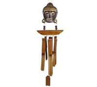Asita Bouddha Carillon éolien en Bambou Feng Shui Décoration de Jardin